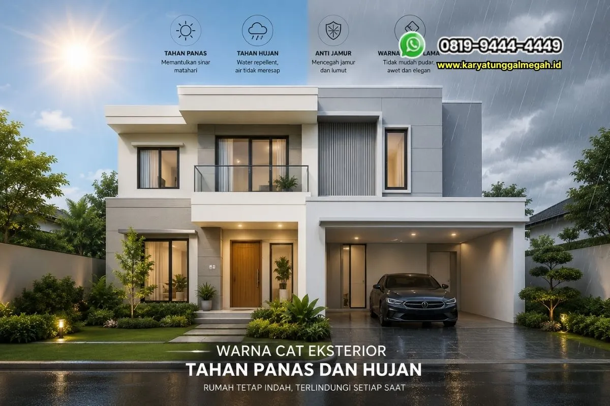 Warna Cat Eksterior Tahan Panas dan Hujan