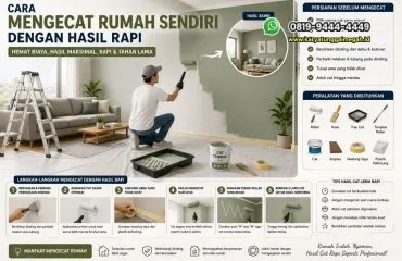 Cara Mengecat Rumah Sendiri dengan Hasil Rapi